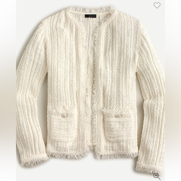 J. Crew Sweaters - J. Crew Cream Ribbed Knit Cardigan